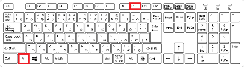 F10キー